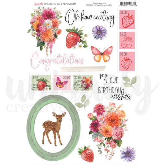 Uniquely Creative - Oh So Lovely - Cut-A-Part Sheet