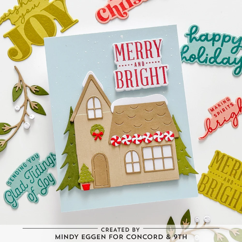 Concord & 9th - North Pole Greetings Stamp & Die Bundle