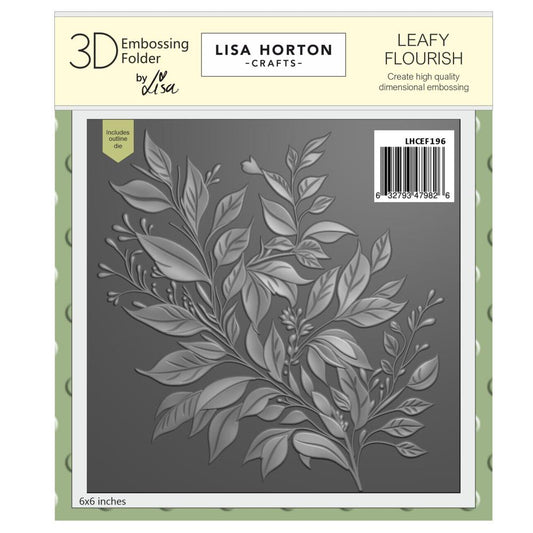 Lisa Horton - Leafy Flourish - Embossing Folder & Die Bundle