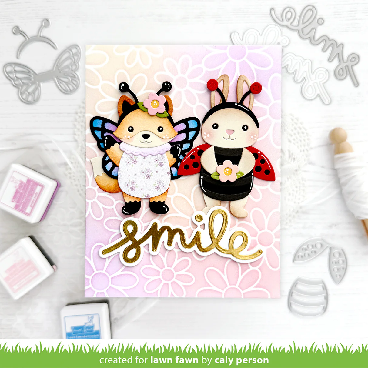 Lawn Fawn - Build-A-Critter Bug Costumes Die Set