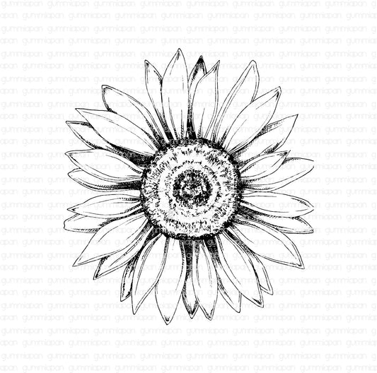 Gummiapan - Sunflower Stamp