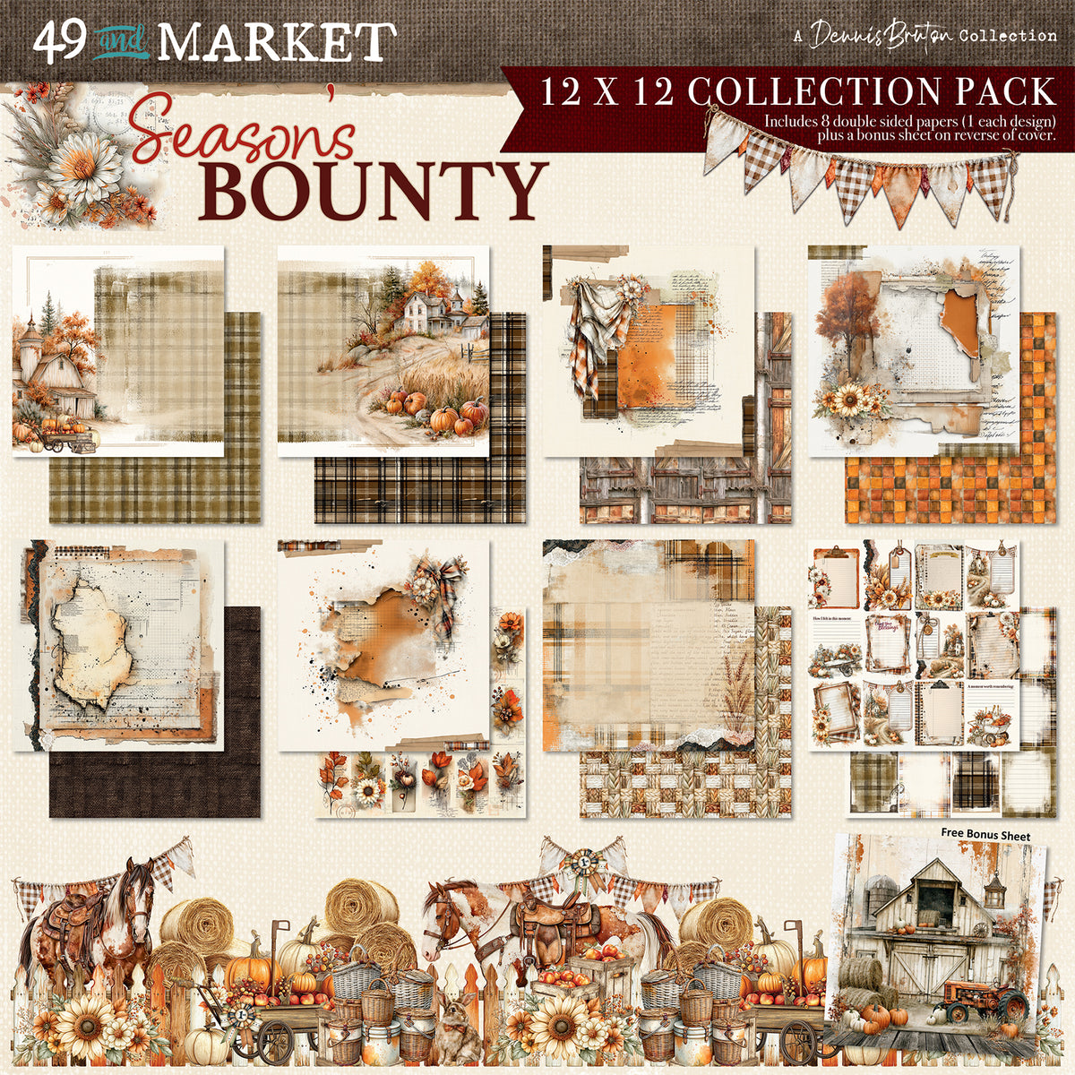49 and Market - Season's Bounty - 12x12 Collection Pack