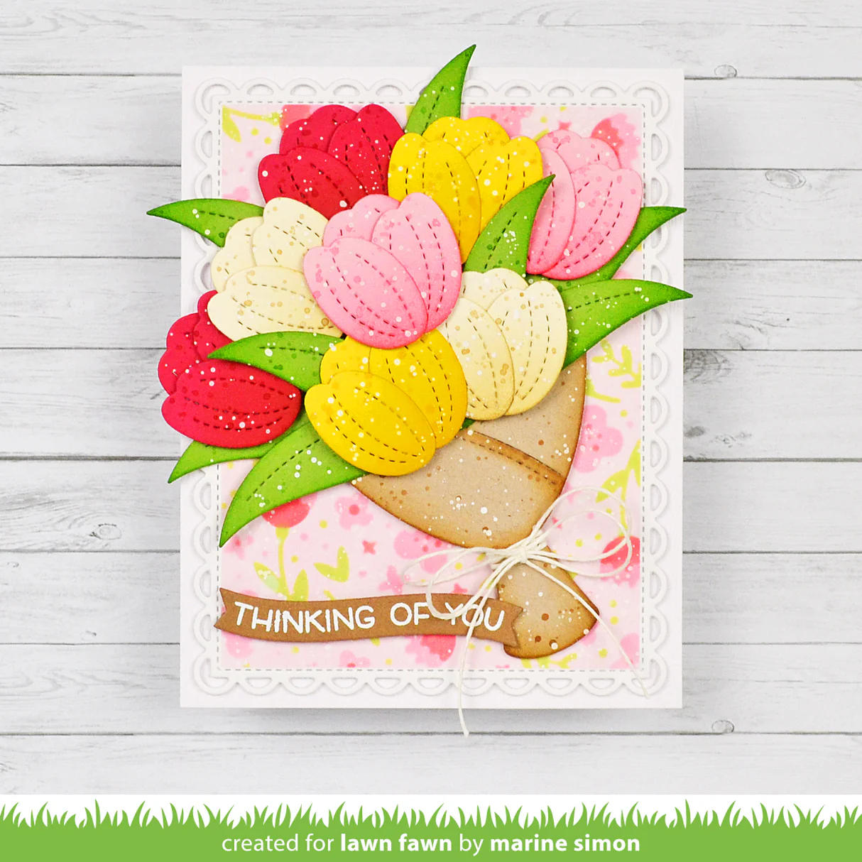 Lawn Fawn - Flower Bouquet Wrap Die Set