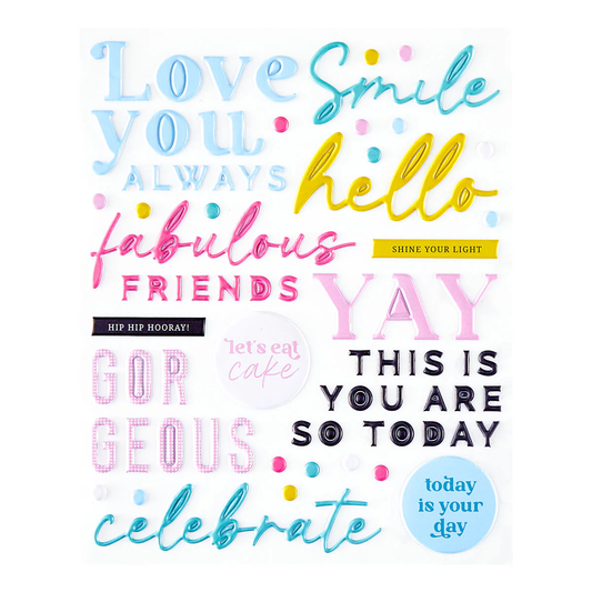 Rosie's Studio - Jubilee - Puffy Stickers