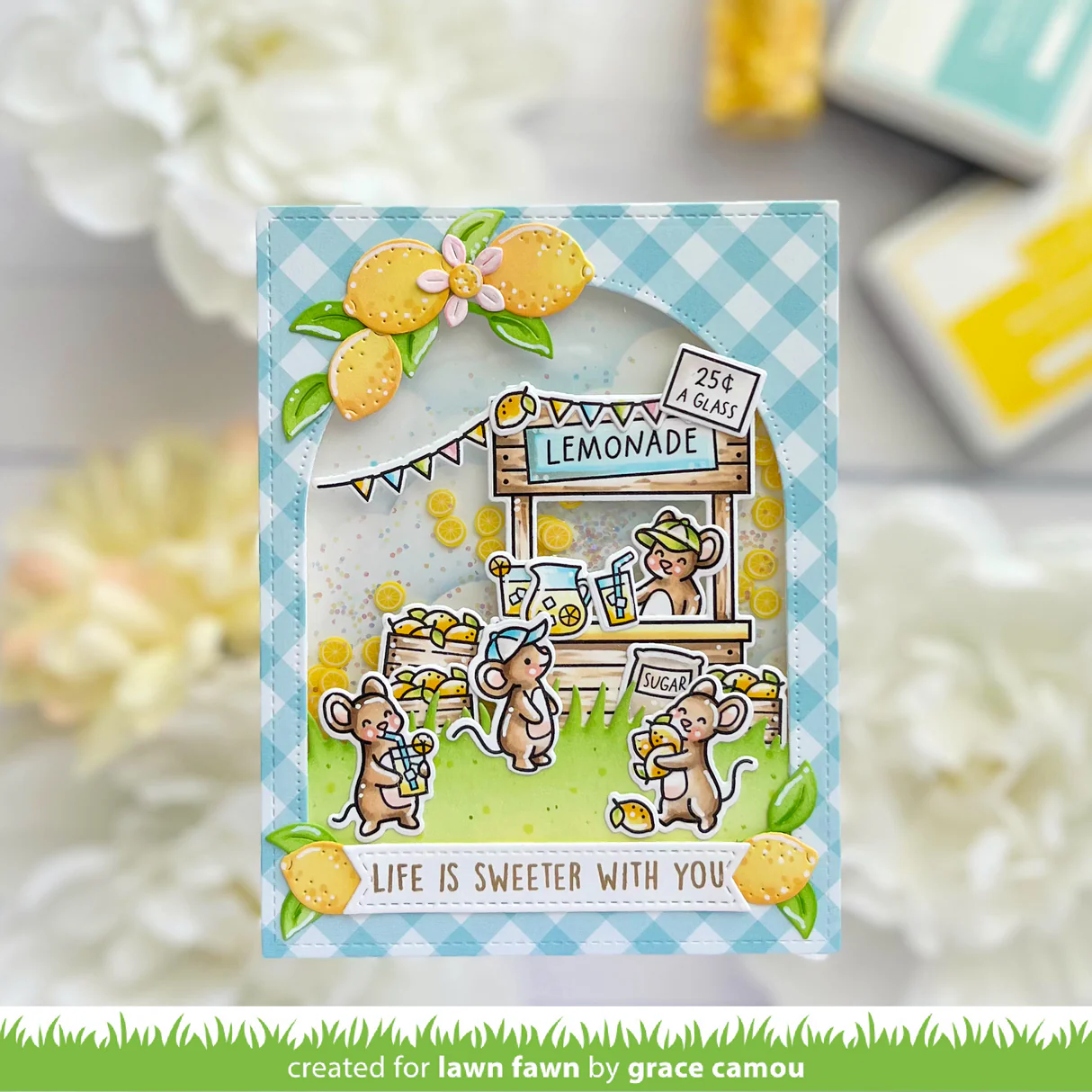 Lawn Fawn - Make Lemonade! Stamp, Stencil & Die Bundle