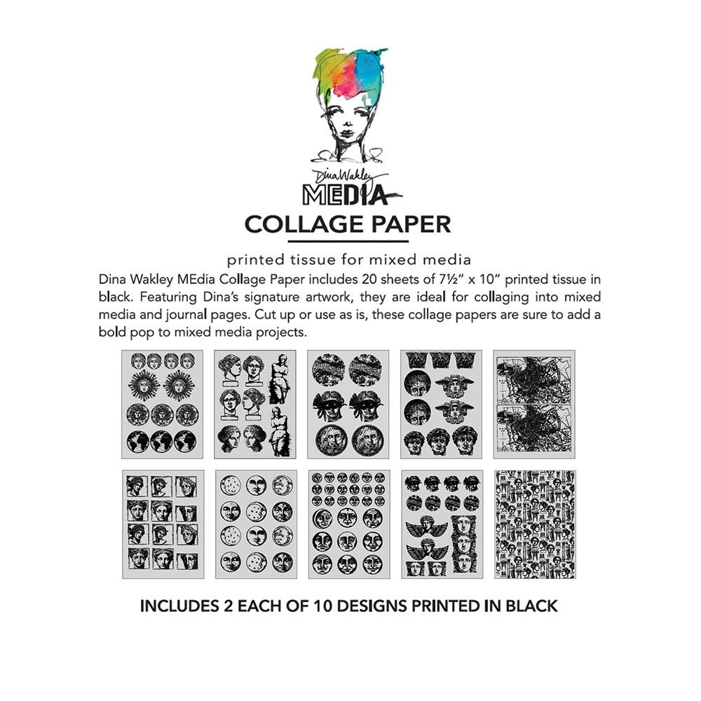 Dina Wakley - Collage Tissue Paper - Antiquities