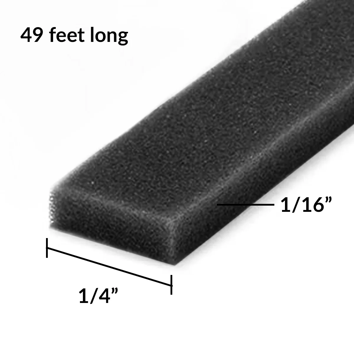 Altenew - Instand Dimension Foam Tape - BLACK: 1/4"x1/16"