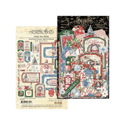 Graphic 45 - Deck The Halls - Tags & Frames