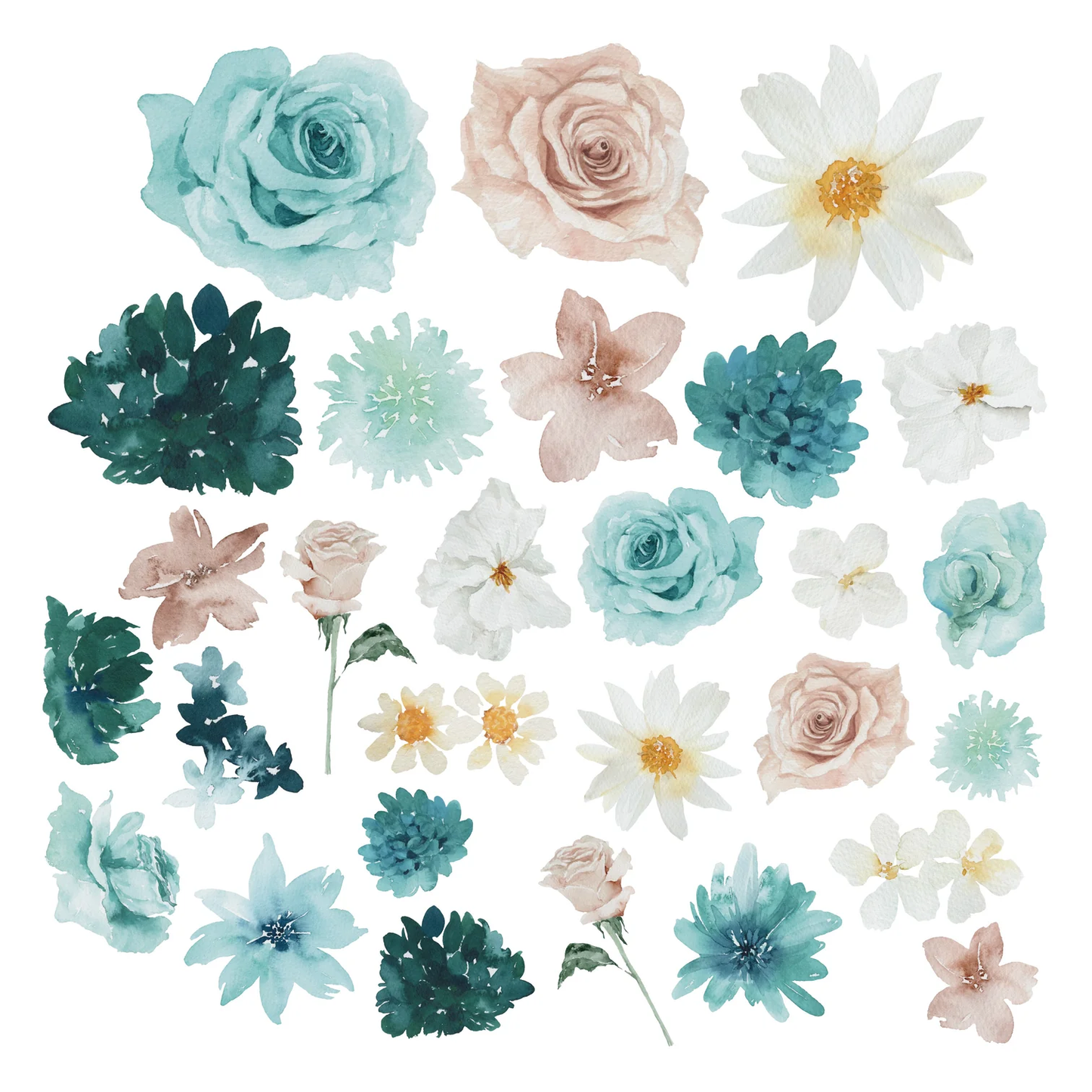 Simply Stated - Shades of Teal - Singles Ephemera