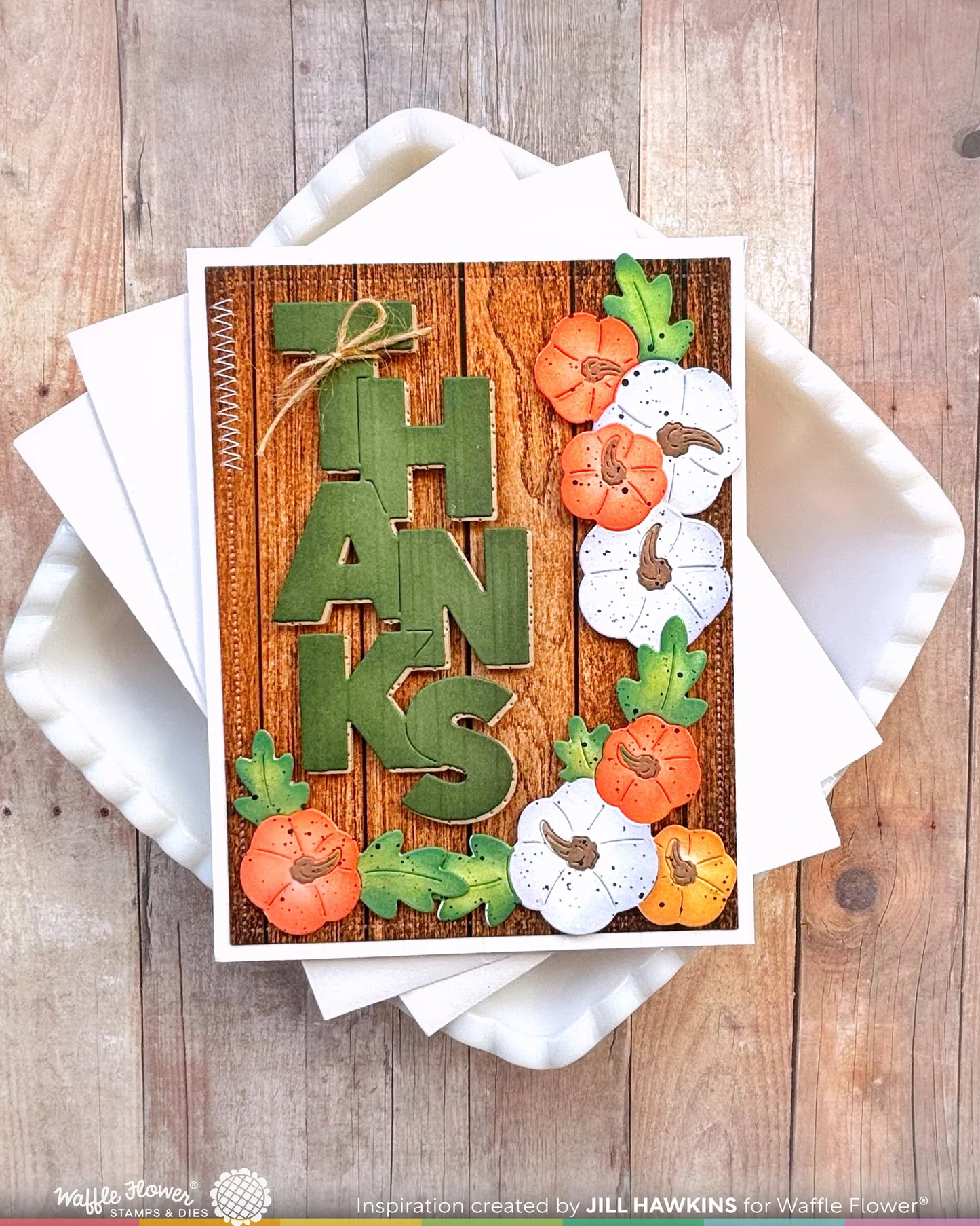 Waffle Flower - Pumpkin Time Texture Die & Stencil Bundle
