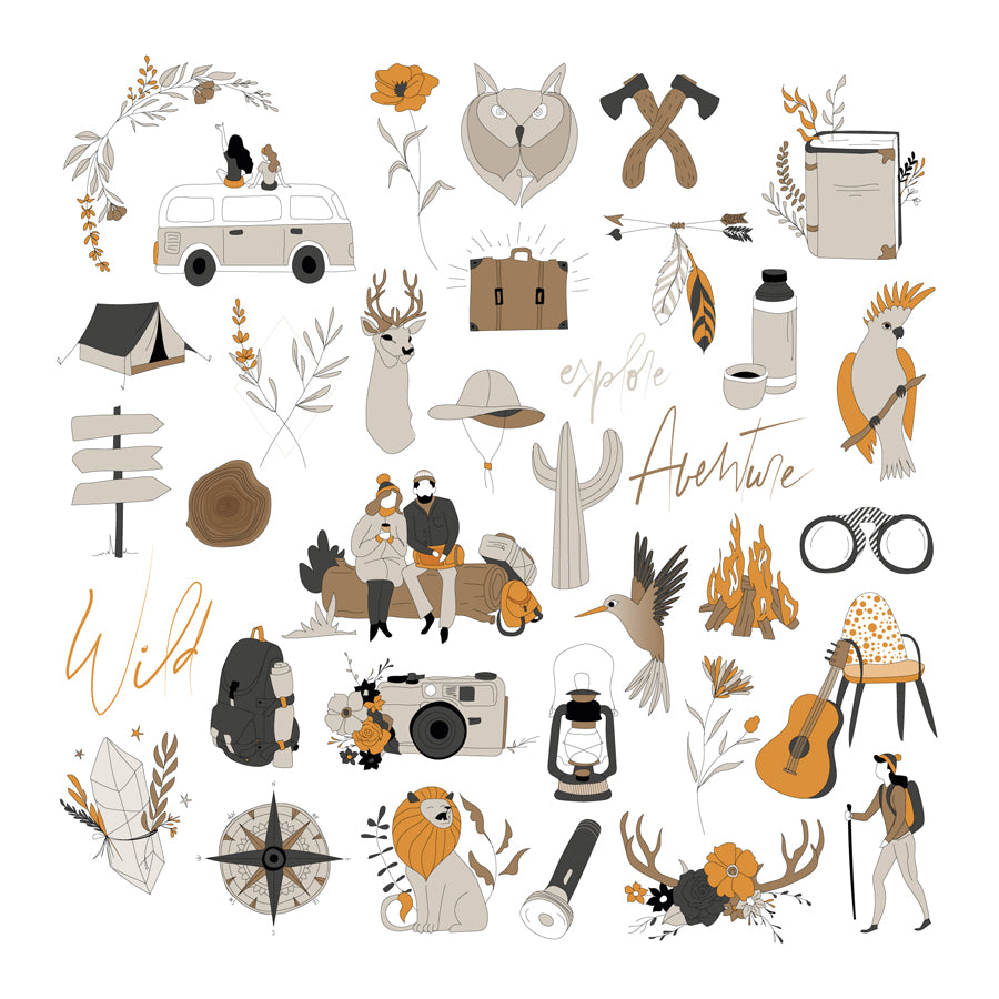Les Ateliers de Karine - Nude & Wild - Vellum Die Cuts