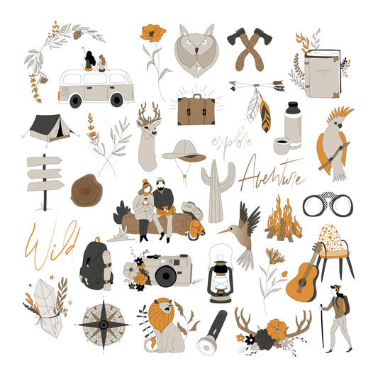 Les Ateliers de Karine - Nude & Wild - Vellum Die Cuts