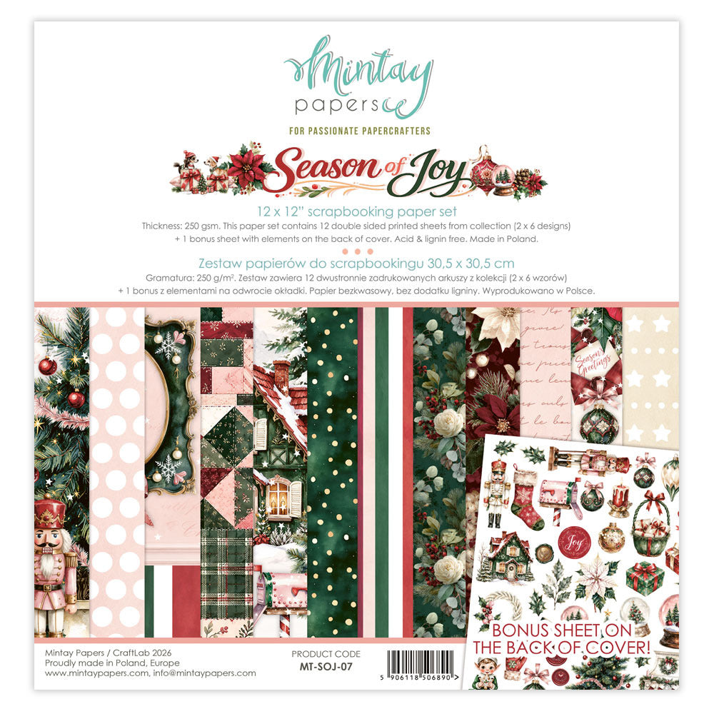 Mintay - Season of Joy - 12x12 Paper Pad