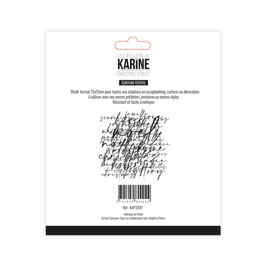 Les Ateliers de Karine - Christmas Street - Ecriture Festive Stencil
