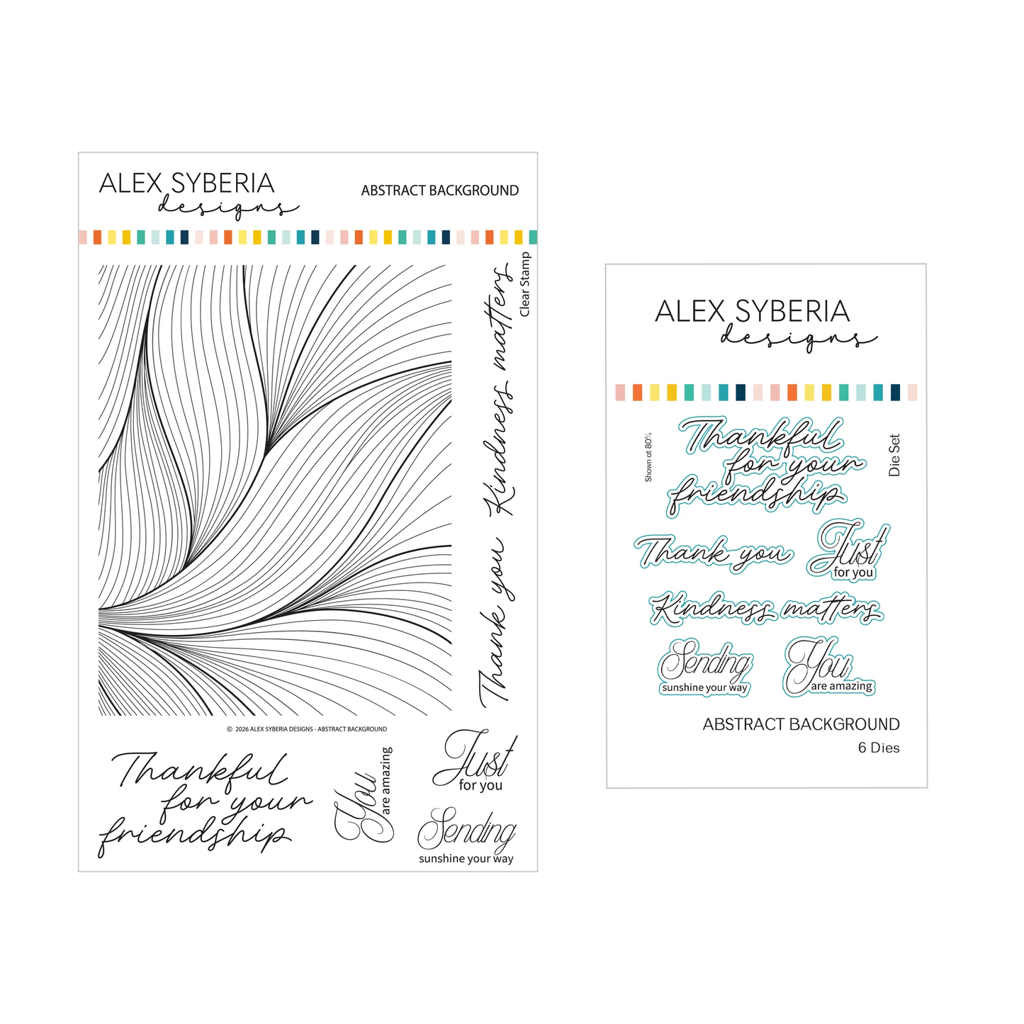 Alex Syberia - Abstract Background Stamp & Die Bundle