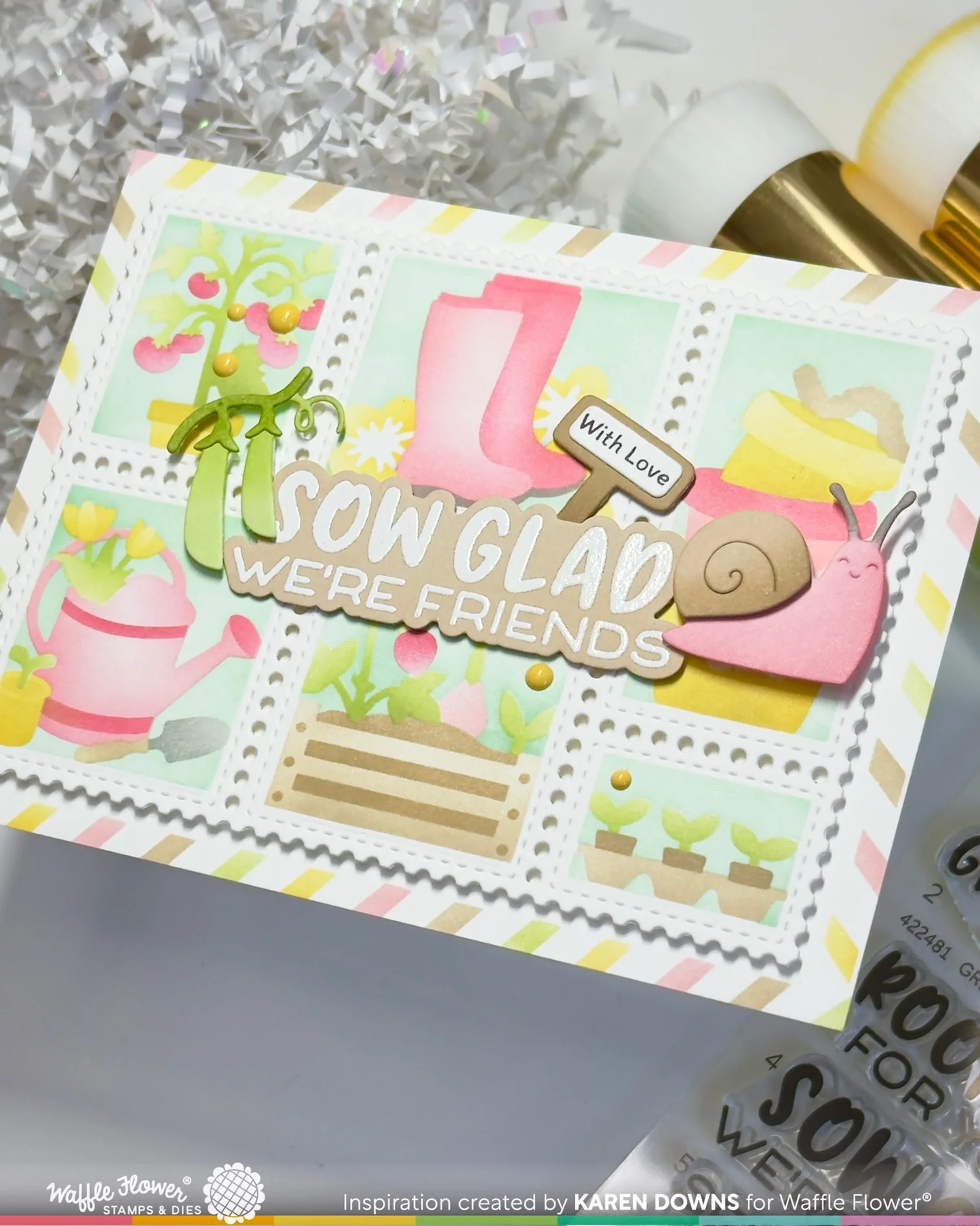 Waffle Flower - Plant Maker Stamp & Die Bundle