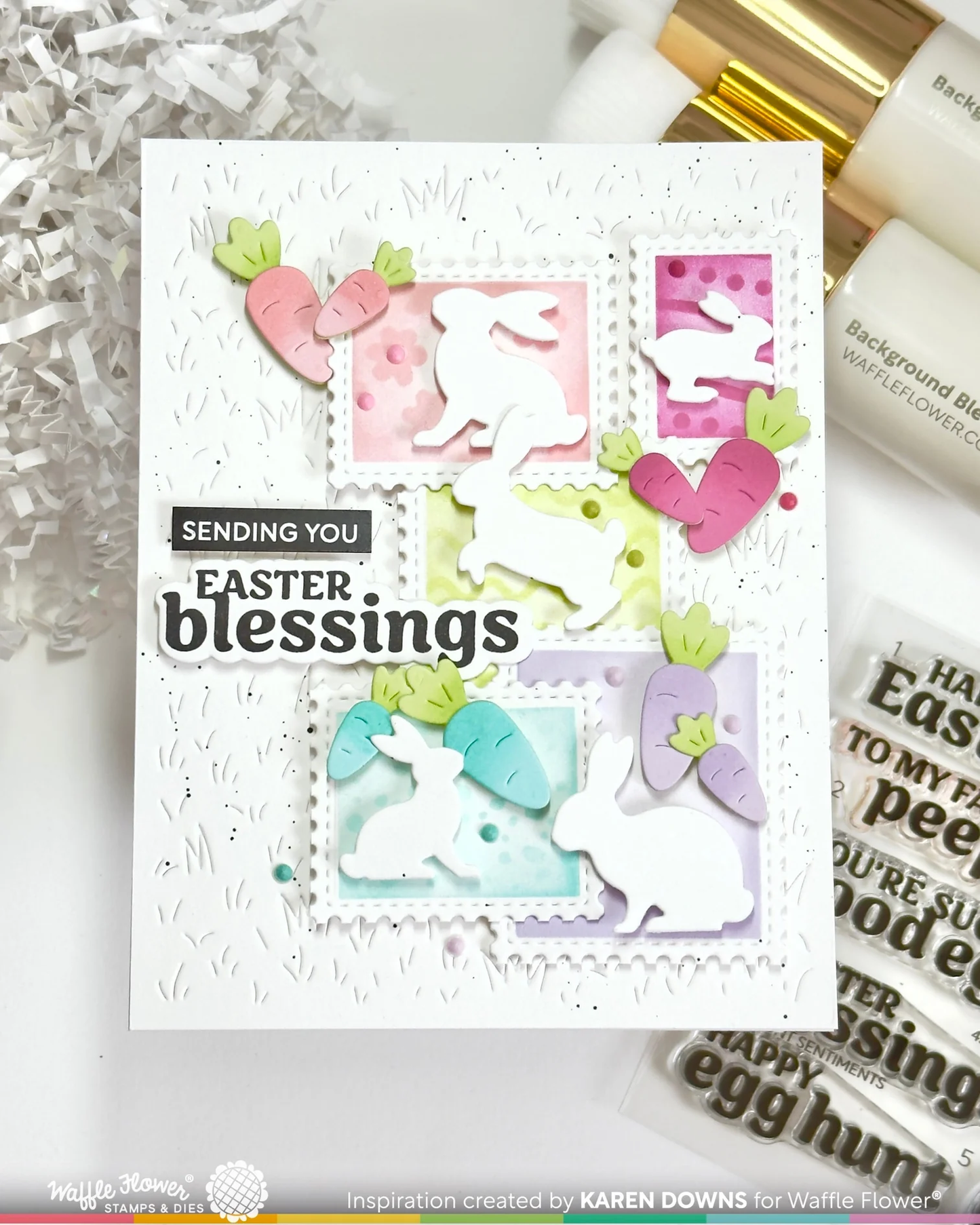 Waffle Flower - Small Patterns Stencil