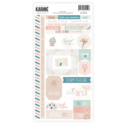 Les Ateliers de Karine - Carte Postale - Stickers