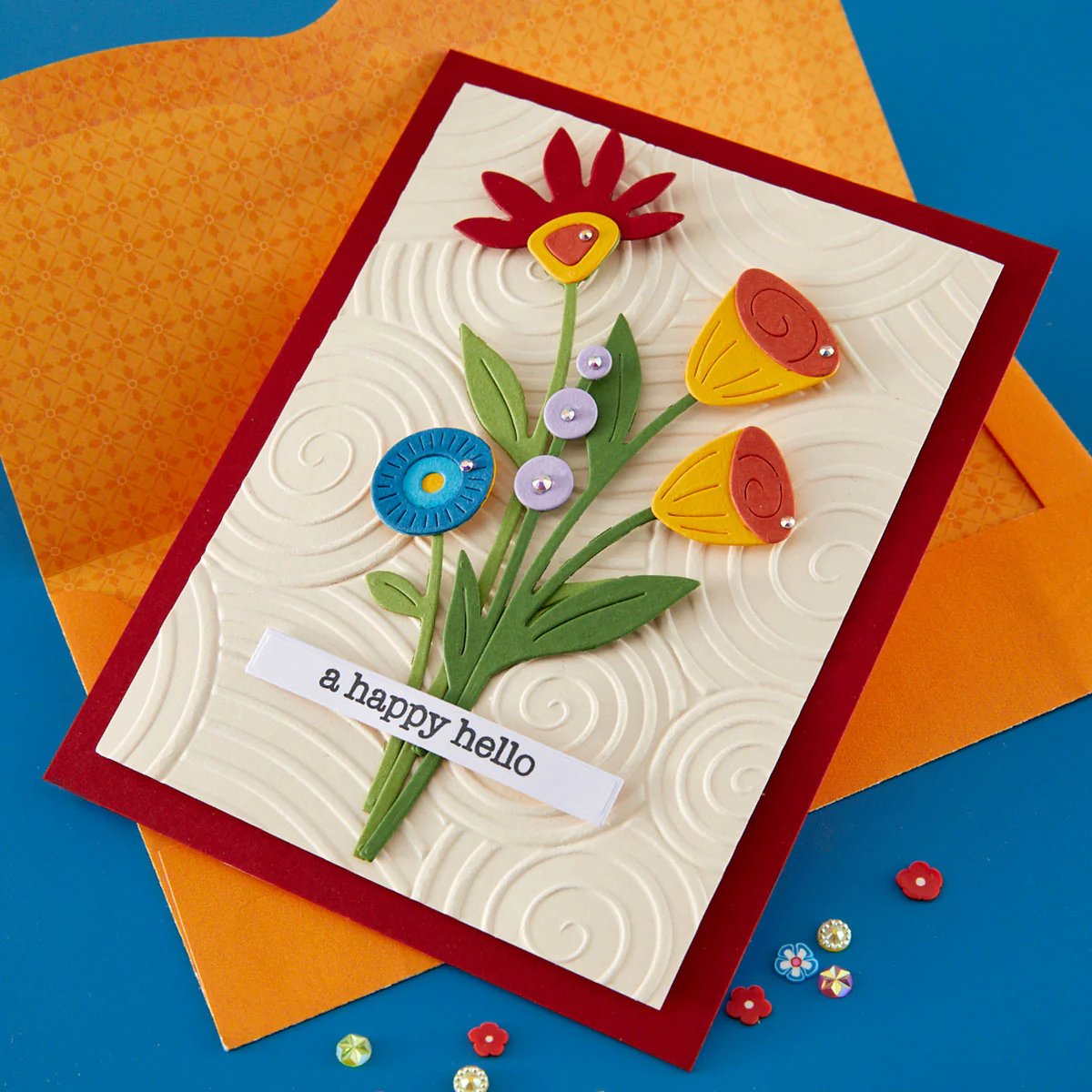 Spellbinders - 3D Embossing Folder - Whimsical Skies