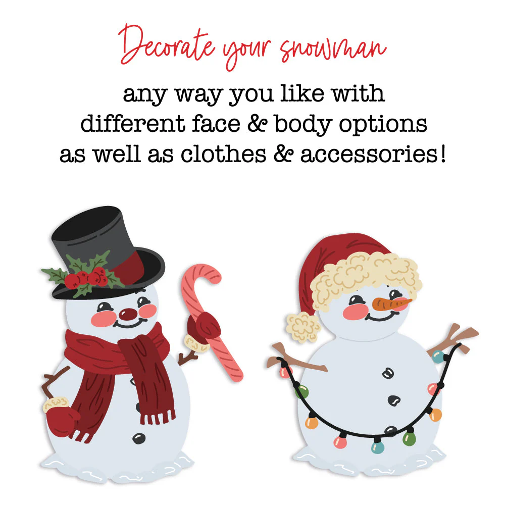 Honey Bee - Lovely Layers: Vintage Snowman Die Set