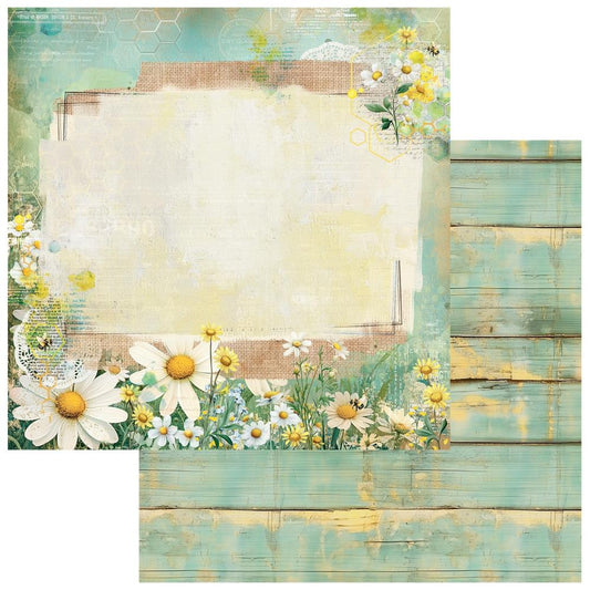 49 and Market - Botanical Buzz - Cardstock: Fresh