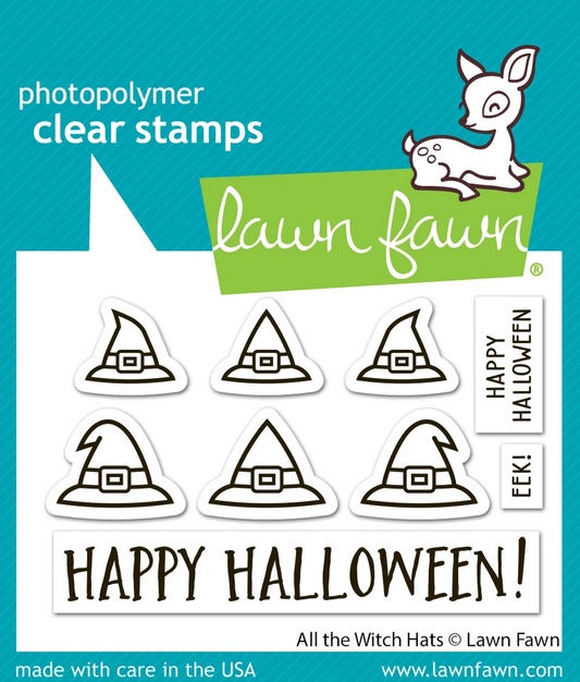 Lawn Fawn - All The Witch Hats Stamp, Die & Stencil Bundle