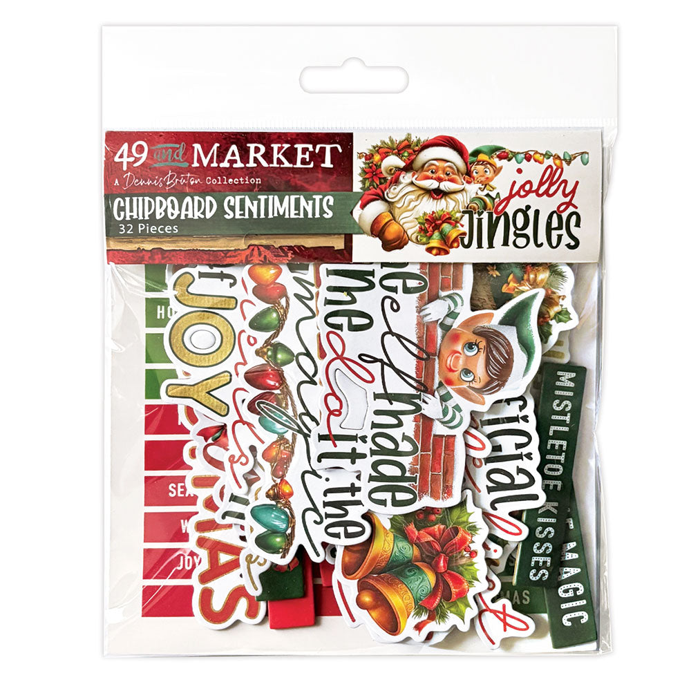 49 and Market - Jolly Jingles - Chipboard Sentiments