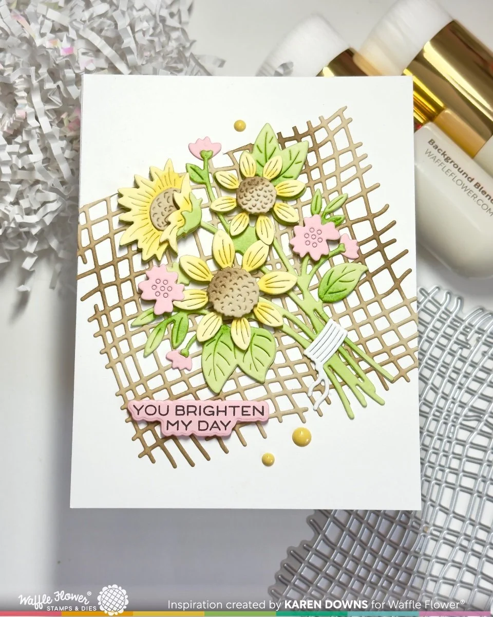 Waffle Flower - Burlap Die Set