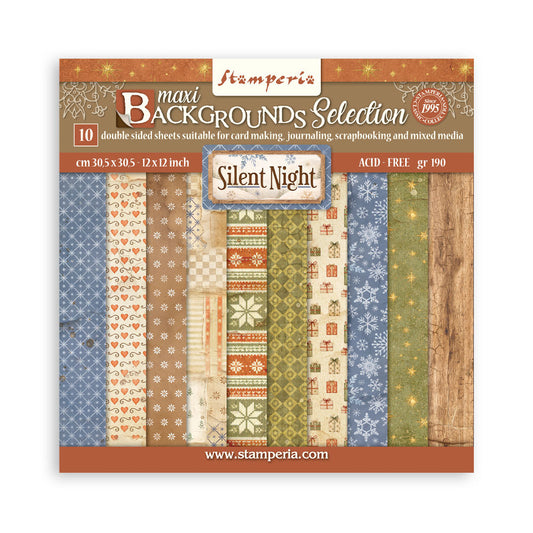 Stamperia - Silent Night - 12x12 Maxi Background Paper Pad