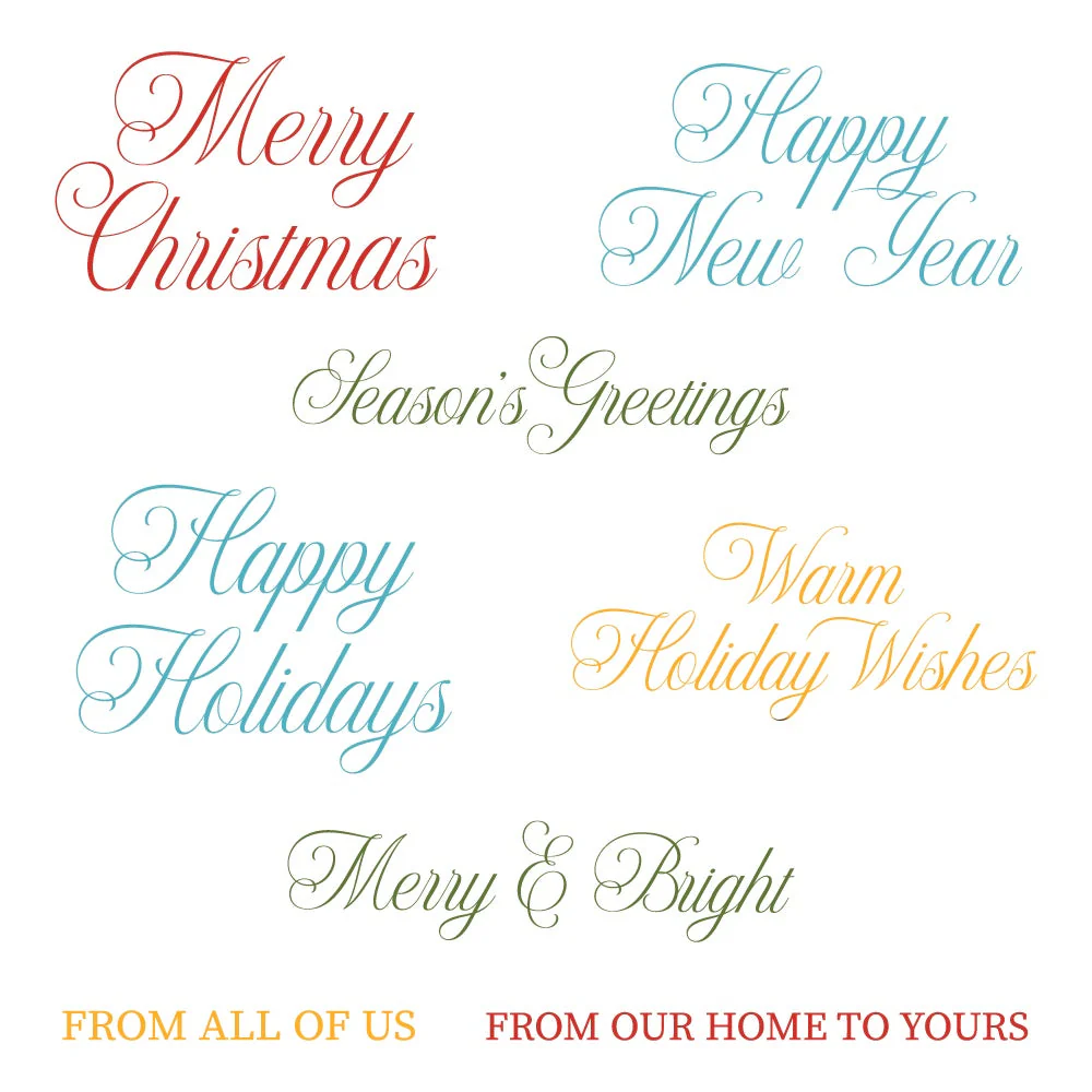 Honey Bee - Warm Holiday Wishes Stamp & Die Bundle