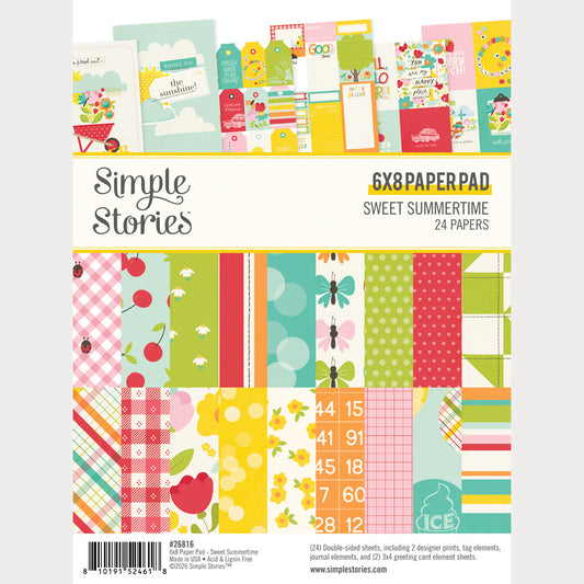 Simple Stories - Sweet Summertime - 6x8 Paper Pad