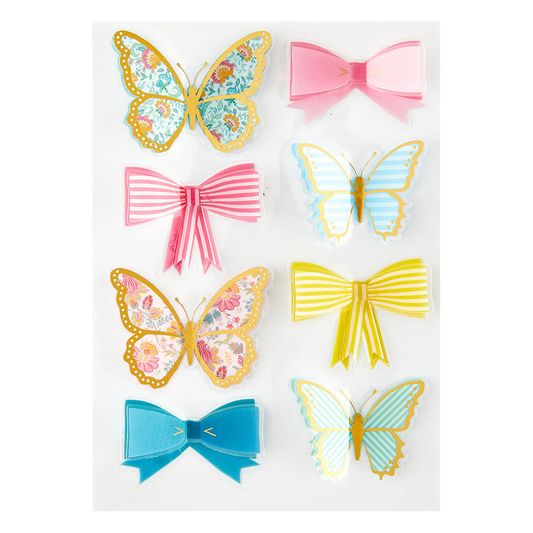 Rosie's Studio - Jubilee - Butterfly & Bows Stickers