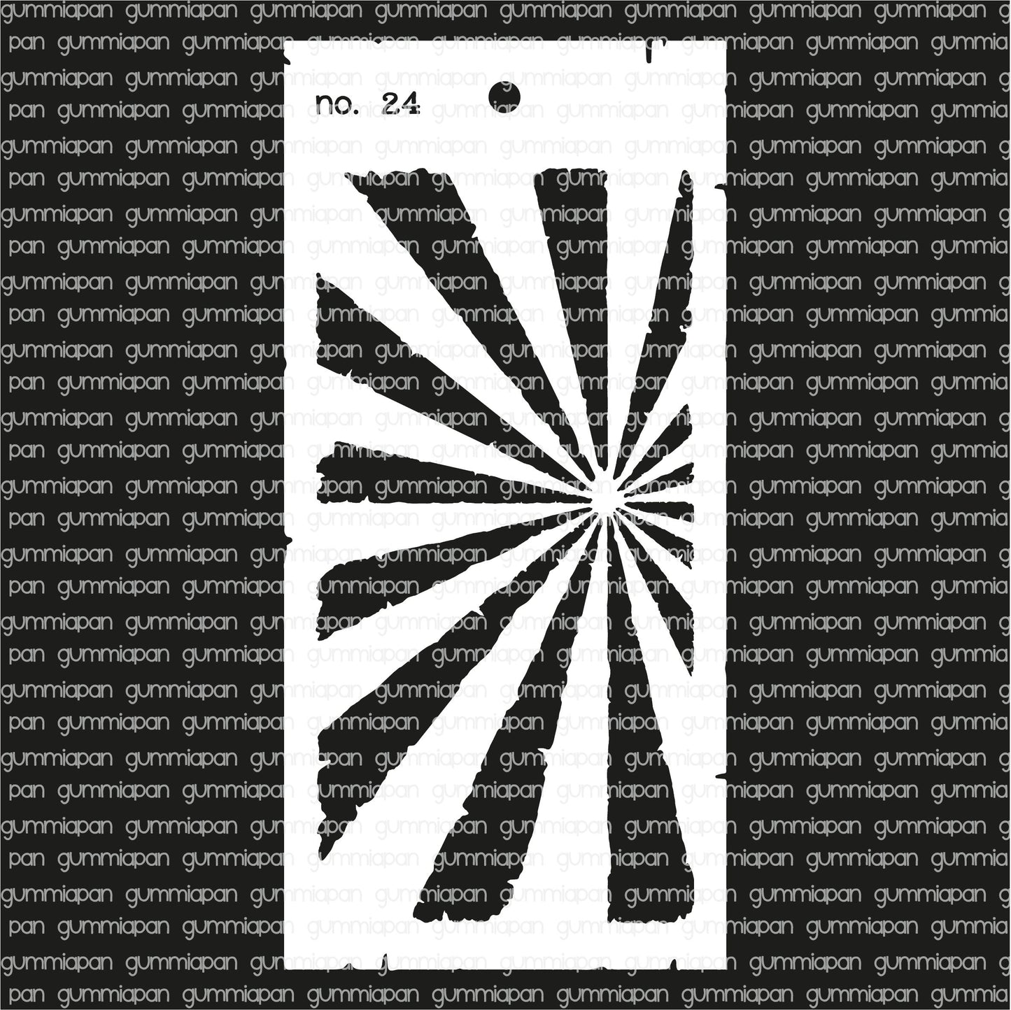 Gummiapan - Stencil No. 24 - Rays