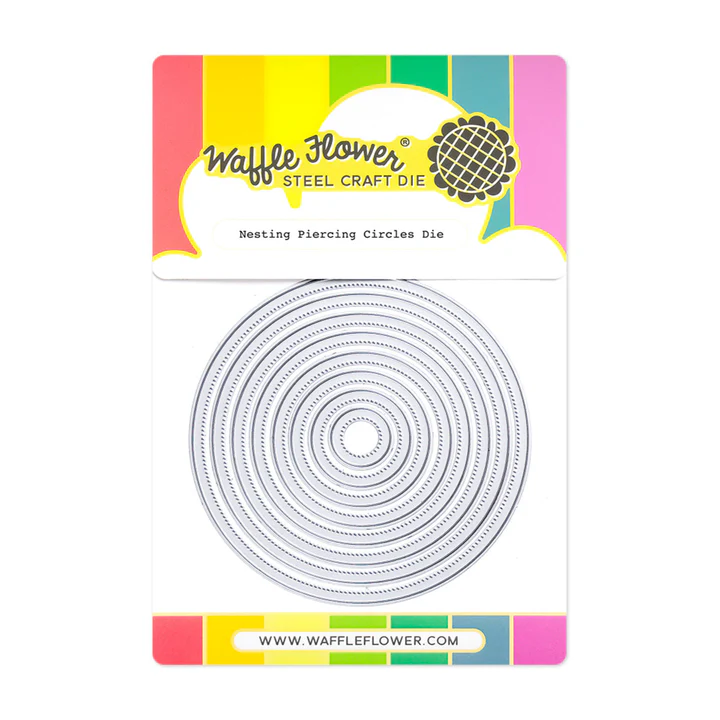 Waffle Flower - Nesting Piercing Circles Die Set