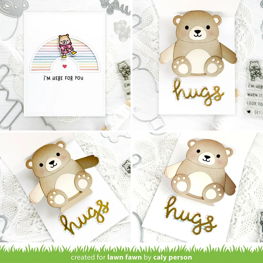 Lawn Fawn - Big Hugs Pop-Up Die Set