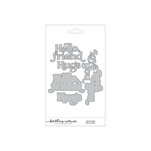 Concord & 9th - Love Hugs Hello Die Set by Kristina Werner