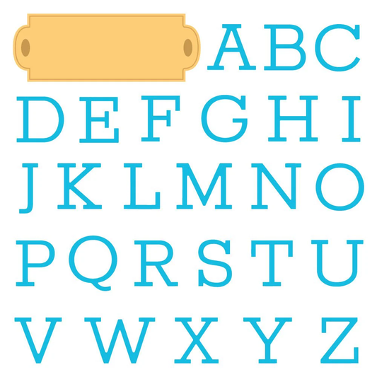 Honey Bee - Serif Monogram Die Set