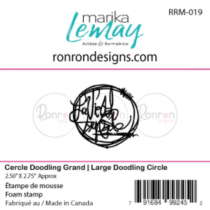 RonRon Designs - Foam Stamp - Large Doodling Circle