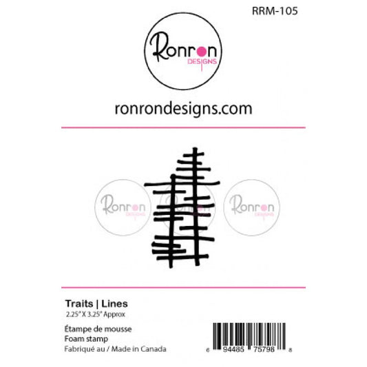 RonRon Designs - Foam Stamp - Lines