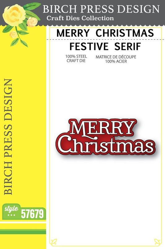 Birch Press Design - Merry Christmas Die Set