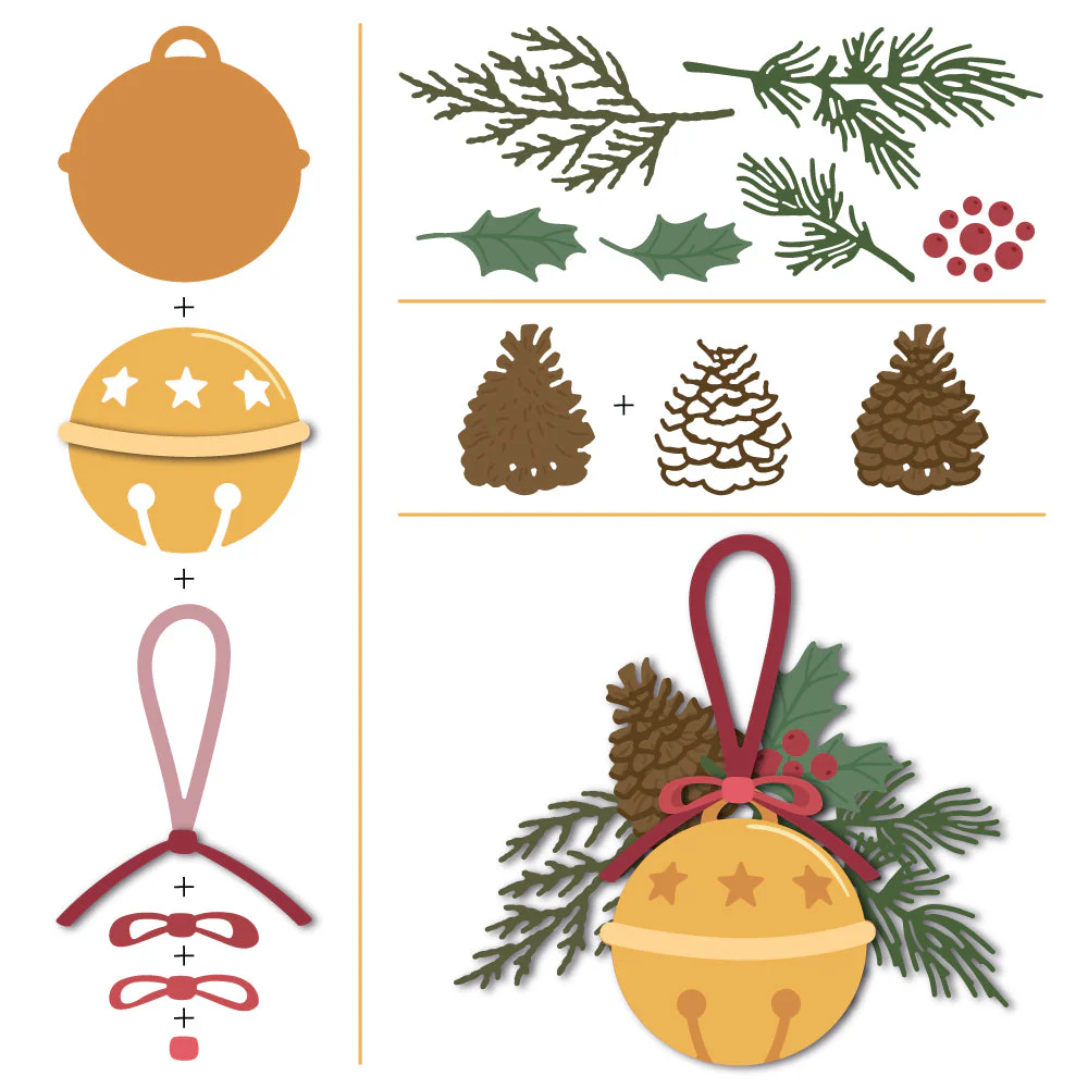 Honey Bee - Lovely Layers: Sleigh Bell Die Set