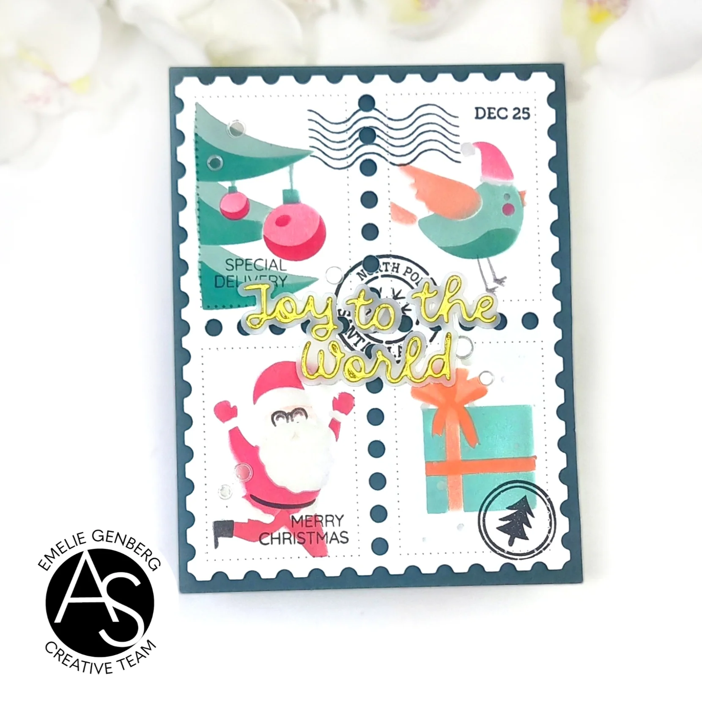 Alex Syberia - Christmas Postage Stamps Stencil Set