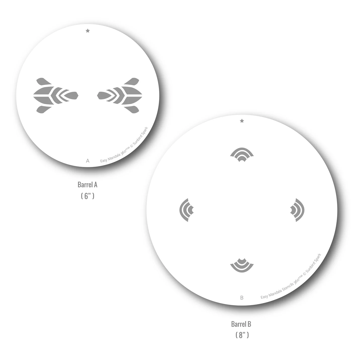 Sunbird Spark - Stencils 360 - Easy Mandala Stencil Set