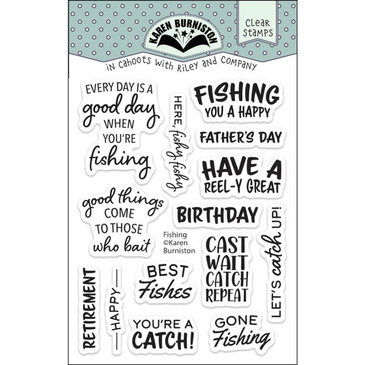 Karen Burniston - Fishing Stamp Set