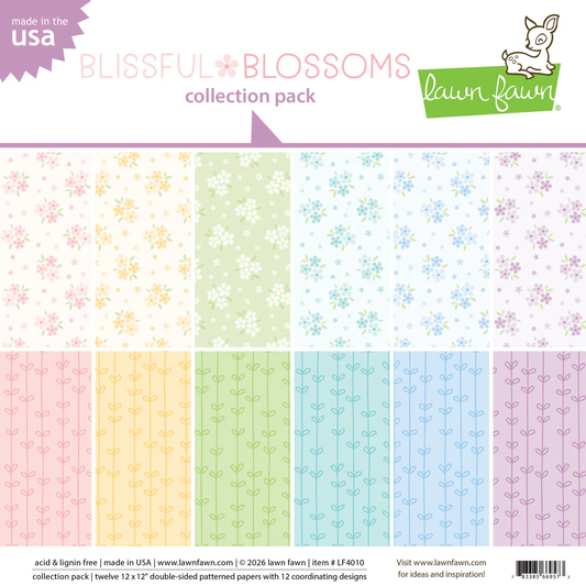 Lawn Fawn - Blissful Blossoms Paper Pack