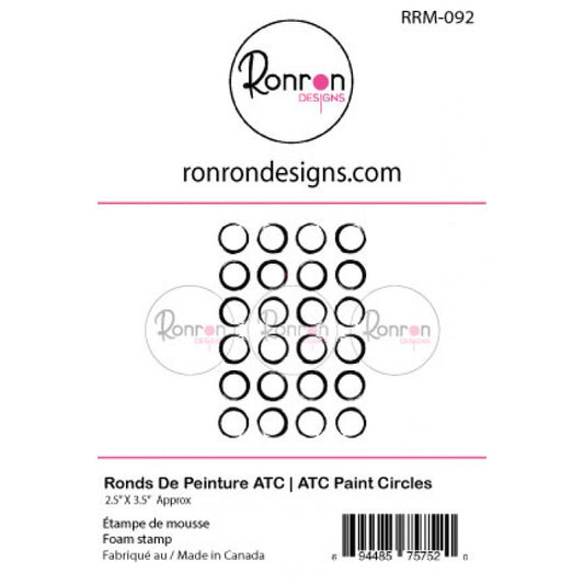 RonRon Designs - Foam Stamp - ATC Paint Circles