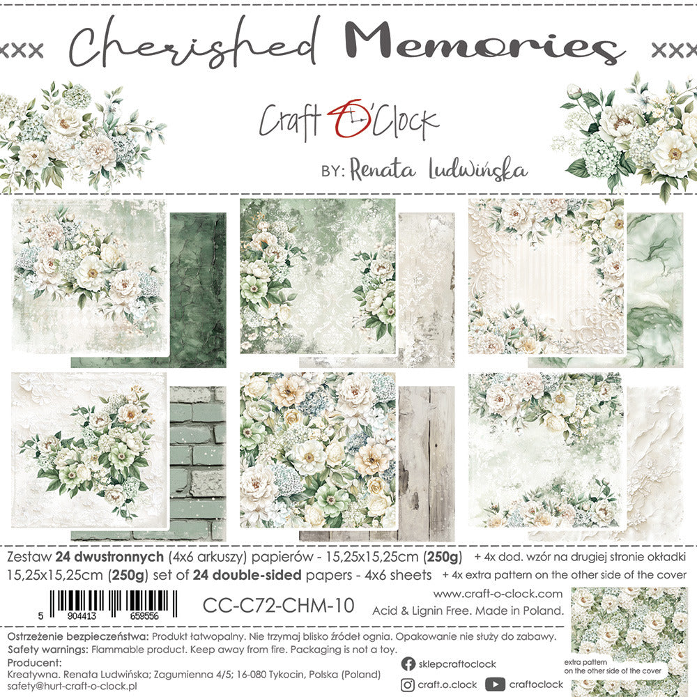 Craft O'Clock - Cherished Memories - 6x6 Paper Pad