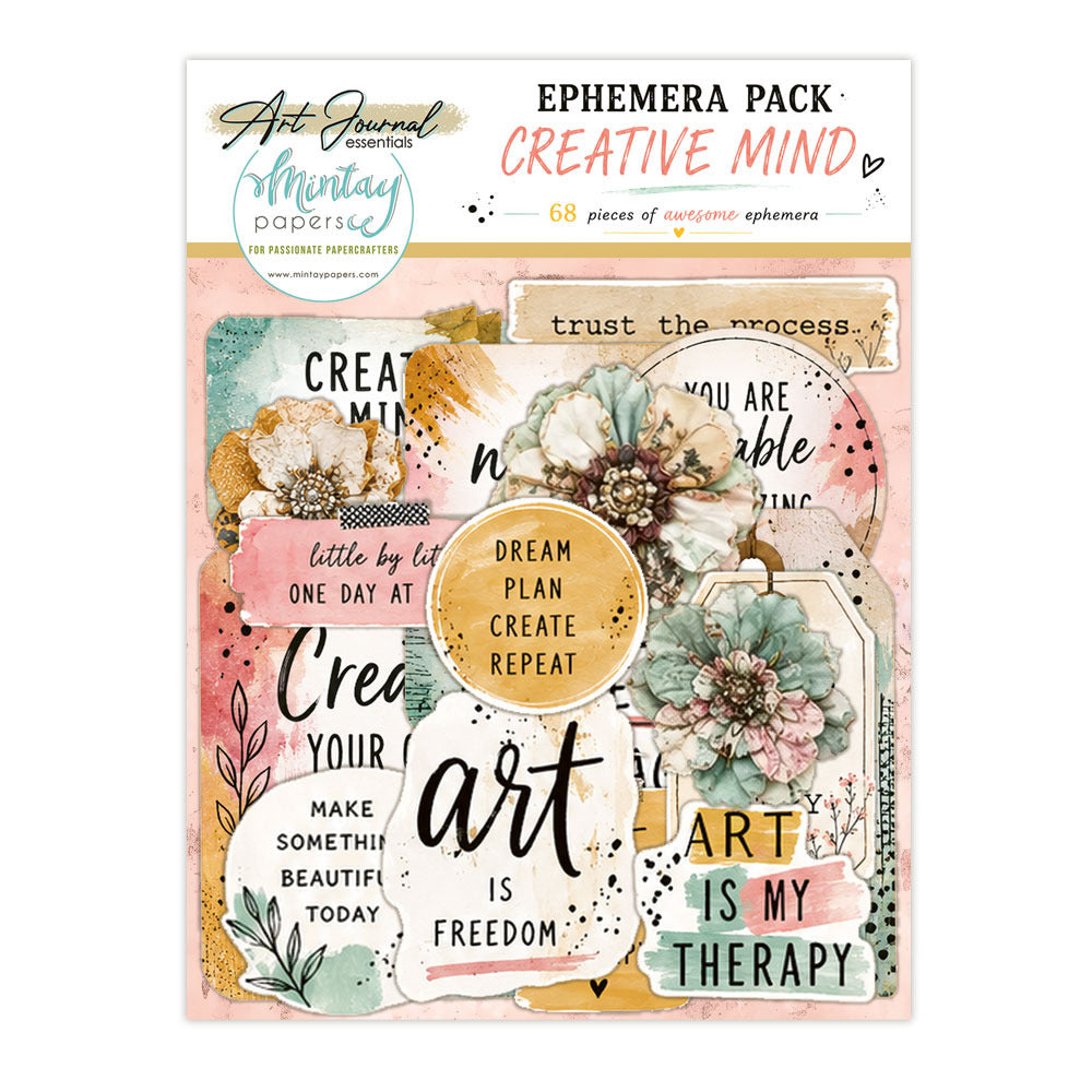 Mintay - Art Journal Essentials Ephemera - Creative Mind