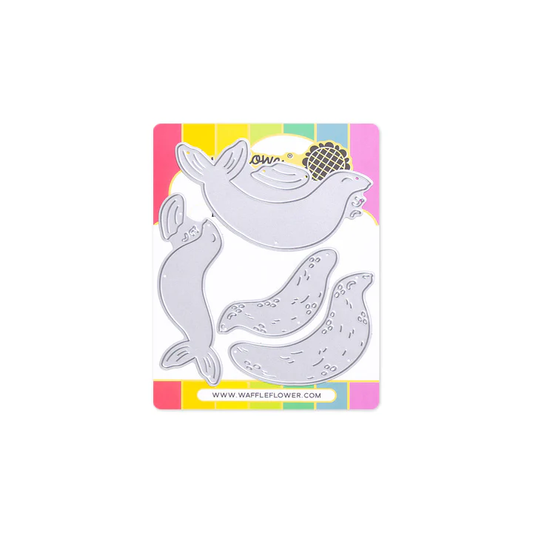 Waffle Flower - Happy Seals Die Set