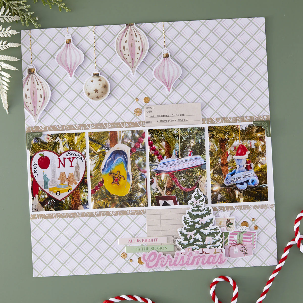 Rosie's Studio - Peppermint Twist - Chipboard Stickers
